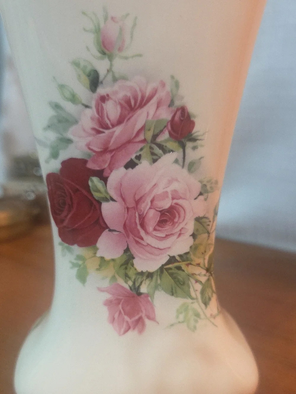 Kernewek Pottery, England Ceramic Rose Accent Vase